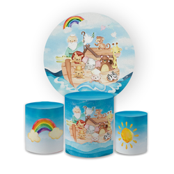 Kit Capa Painel Redondo + Trio Cilindros Decoração... - Loja | Bibi Painéis