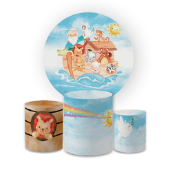 Kit Capa Painel Redondo + Trio Cilindros Decoração... - Loja | Bibi Painéis