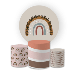 Kit Capa Painel Redondo + Trio Cilindros Decoração... - Loja | Bibi Painéis