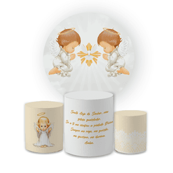 Kit Capa Painel Redondo + Trio Cilindros Decoração... - Loja | Bibi Painéis