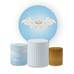 Kit Capa Painel Redondo + Trio Cilindros Decoração... - Loja | Bibi Painéis