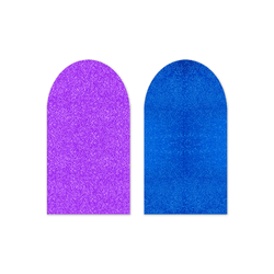 Capa Painel Romano Dupla Face Glitter Roxo e Azul - Loja | Bibi Painéis
