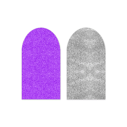 Capa Painel Romano Dupla Face Glitter Roxo e Prata - Loja | Bibi Painéis