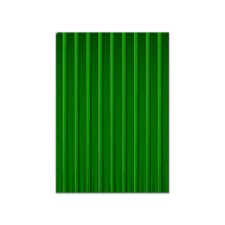 Painel Retangular Verde Escuro Ripado - Loja | Bibi Painéis