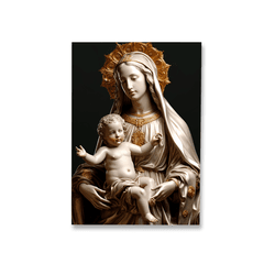 Painel Retangular Virgem Maria - Escuro - Loja | Bibi Painéis