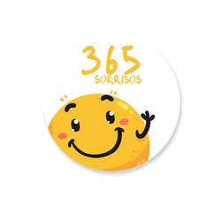 Capa Painel Redondo 365 Sorrisos Amarelo - Loja | Bibi Painéis