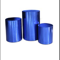Trio Cilindro Metalizado Azul - Loja | Bibi Painéis