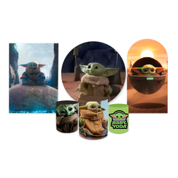 Kit Completo Star Wars Baby Yoda - Loja | Bibi Painéis
