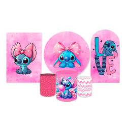 Kit Completo Stitch Rosa - Loja | Bibi Painéis