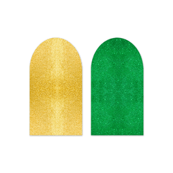 Capa Painel Romano Dupla Face Glitter Dourado e Ve... - Loja | Bibi Painéis