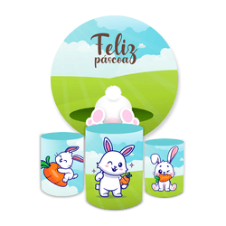 Kit Capa Painel + Trio Cilindros Pascoa 07 - Loja | Bibi Painéis
