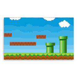Painel Gigante Para Decoração 5 x 3 Mario 03 - Loja | Bibi Painéis