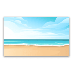 Painel Gigante Para Decoração 5 x 3 Praia 02 - Loja | Bibi Painéis