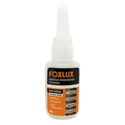 Adesivo Instantâneo Universal Foxlux 20G 96.02 - Bignotto Ferramentas