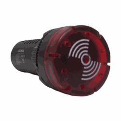 Sinaleiro Sonoro Cigarra Led Vermelho Painel 22mm ... - Bignotto Ferramentas