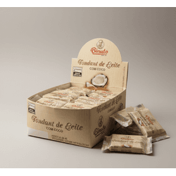 Fondant de Leite com Coco 18 unidades 40g - Binuto Alimentos