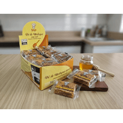 Pé de Moleque com Mel display com 18 unidades - Binuto Alimentos