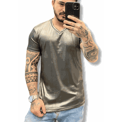 CAMISETA BRILHO GOLA V - 10673.004 - BIOTWO