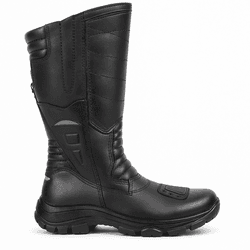 Bota Tática Cano Longo Couro Legitimo BX66 Preta -... - Box66 Footwear 