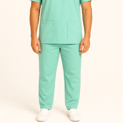 Calça Verde Água Masculina Gabardine Pijama Cirúrg... - BRANCURA