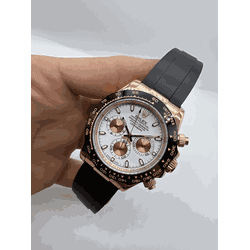 Cod.rxdybo-0010 - Relogio Rolex Daytona Borracha C... - Junior Relógios de Luxo