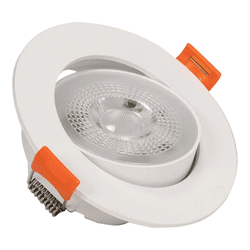 Spot Led De Embutir Mini Dicroica Redondo 3w 3000k - Broketto Materiais Elétricos