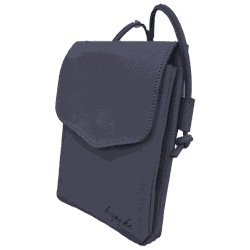 Bolsa Feminina PokeBag - Couro Legítimo - Marinho