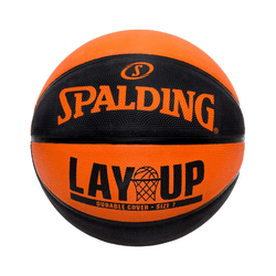 Bola Spalding Basquete Lay-Up Preta/Laranja - 8454... - Calçado&Cia
