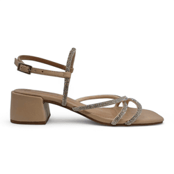 Sandália Strass Cinza - SEPHORA - Calçados Em Casa