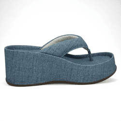 Chinelo Plataforma Azul - BC - Calçados Em Casa
