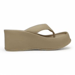 Chinelo Flat Creme - BC - Calçados Em Casa