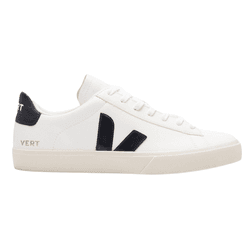 Tênis Vert Campo Couro Legitimo Extra White Black ... - CALMARIASHOP