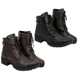 Kit 2 Pares Coturno Feminino Calmaria com Zíper La... - CALMARIASHOP