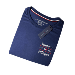 Camiseta SEDA PIMA TH - Azul Marinho - SPIMATH000... - Atacado da Camiseteria Poa