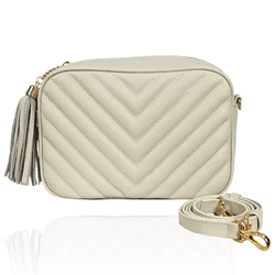 Bolsa Lobby Couro Off white - CAMPEZZO