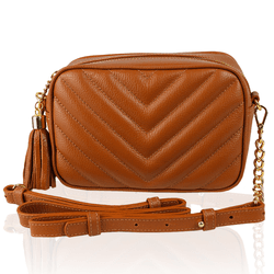 Bolsa Mini Lobby Couro Caramelo - CAMPEZZO