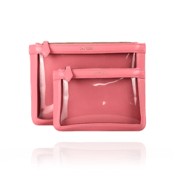 Necessaire Glass Couro Flamingo - CAMPEZZO