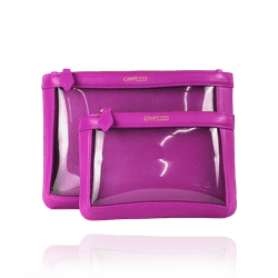 Necessaire Glass Couro Orquídea - CAMPEZZO