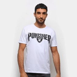 Camiseta Punisher Las Vegas Raiders - Branco - SWP... - Canton Sports