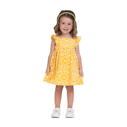VESTIDO INFANTIL MILON RAIO DE SOL 14948 - 14948 - CARAMELADA KIDS