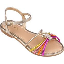 SANDÁLIA INFANTIL PAMPILI CHERRIE METALIZADA 40926... - CARAMELADA KIDS