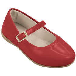 Sapatilha Infantil Pampili Verniz Vermelho Mini Bl... - CARAMELADA KIDS