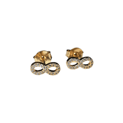Brinco Mini Infinito Dourado - Carol Lúcio