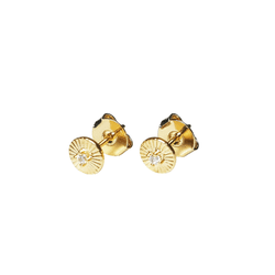 Brinco mini ponto dourado - Carol Lúcio