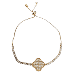 Pulseira Trevo dourada - Carol Lúcio