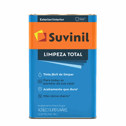 Tinta Acrílica Fosca Limpeza Total Branco Suvinil ... - Casa Costa Tintas