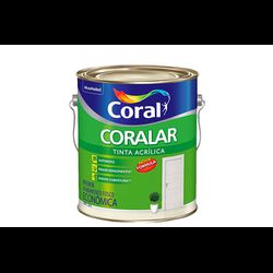 TINTA ACRÍLICO FOSCO CORALAR 3,6L CORAL - Casa do Viana