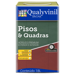 TINTA ACRÍLICA FOSCO PISOS E QUADRAS 18L QUALYVINI... - Casa do Viana