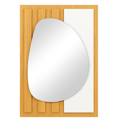 ESPELHEIRA CORSO PERSONALI LUNA 80 CM BRANCO - Casa Fácil Materiais Para Construção