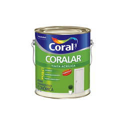 LATEX ACRILICO CORALAR BRANCO 3,6L CORAL - CASAITAL